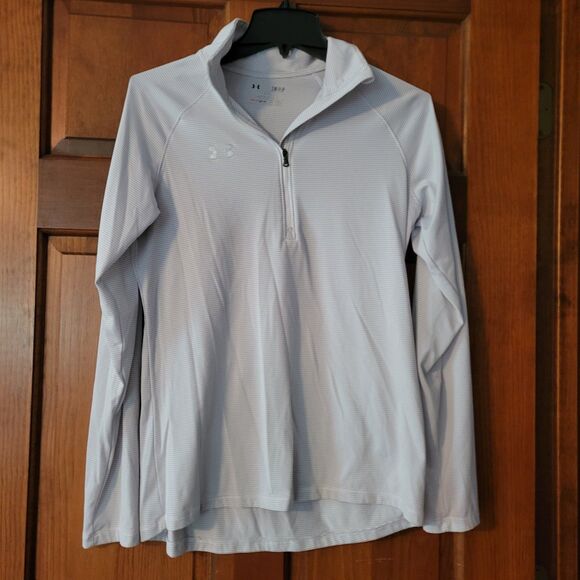Womens Small Under Armour Quarter Zip Long Sleeve Heat Gear Running - Picture 1 of 4